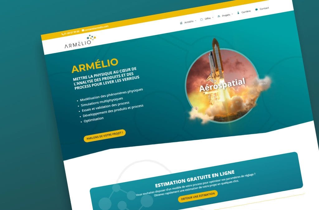 Armélio : création du site web d&rsquo;un cabinet de conseil en ingénierie