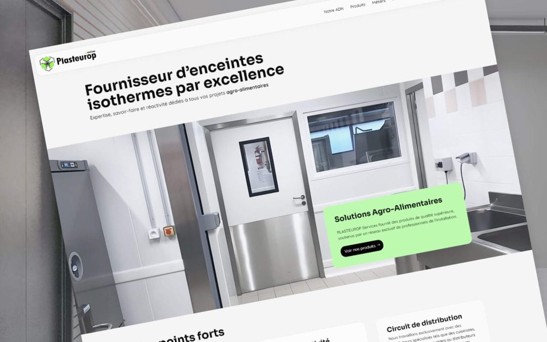 Plasteurop Services : site Web