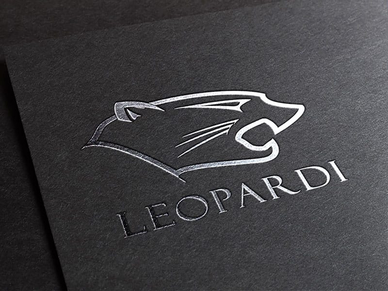 identite visuelle logo leopardi -