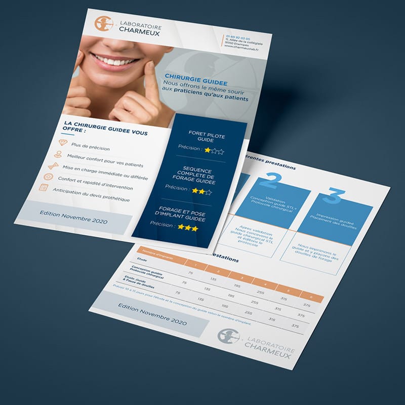 Flyers et documents du Laboratoire Charmeux