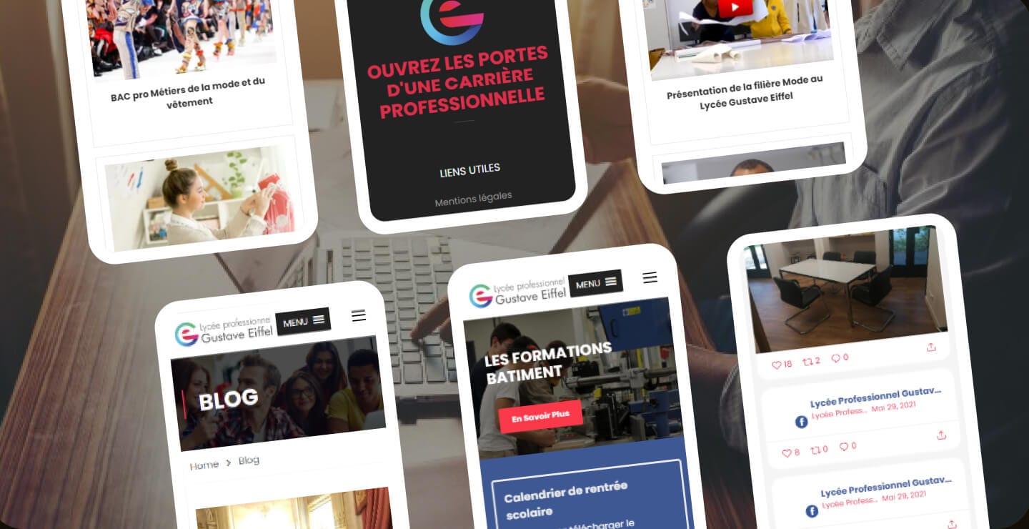 Lycée Gustave Eiffel - site mobile Pages mobiles du site du Lycée Gustave Eiffel