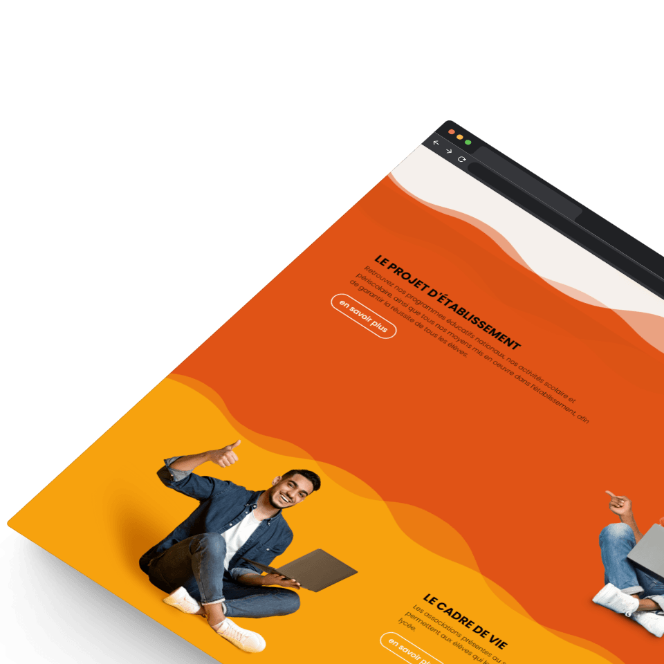 Page d'accueil du site du Lycée Pays d'Aunis