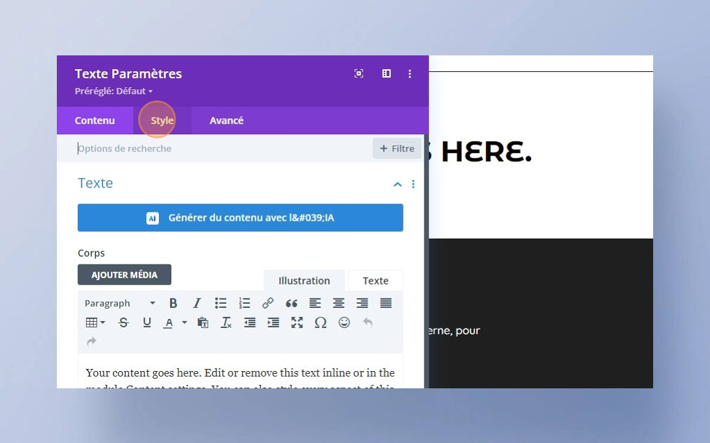 09. Créer une mise en page sur votre site internet avec Divi -